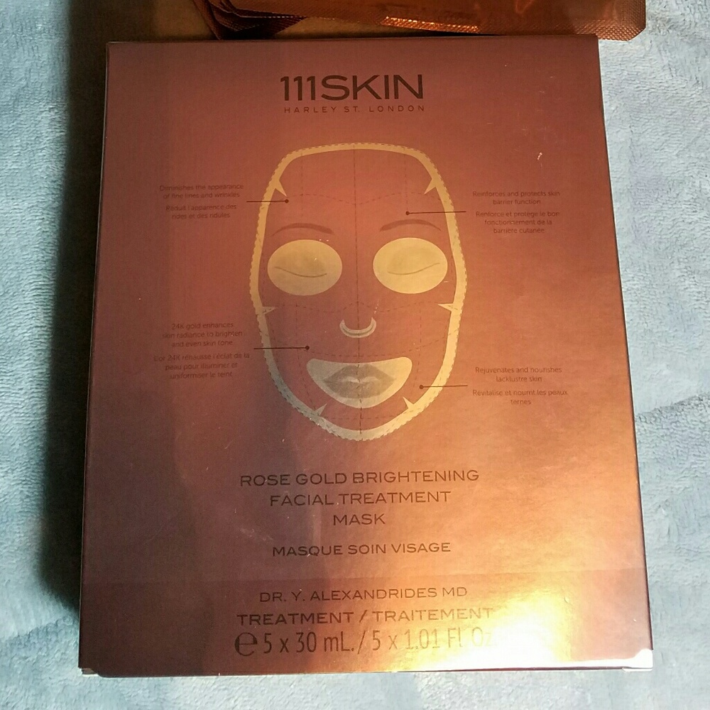 111Skin RoseGold brightening facial treatment mask